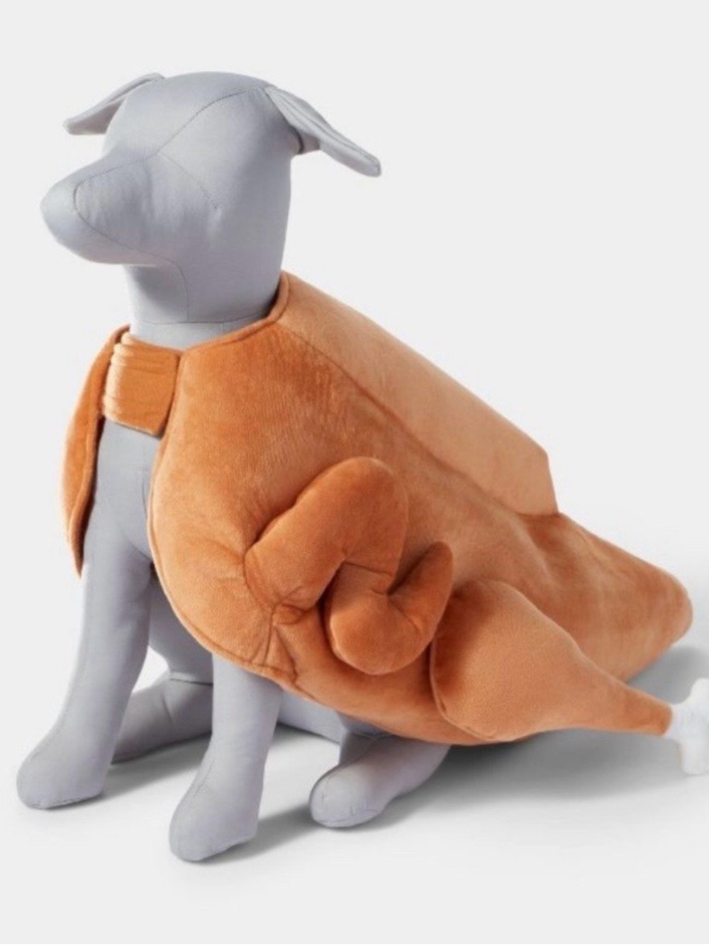 Boots & Barkley Plush Turkey Cape for Dogs in Orange